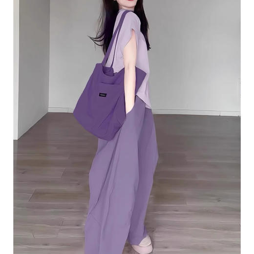 裁缝学苑AS474运动连肩无袖T恤纸样女装设计感阔腿长裤套装打版裁剪样板 商品图2