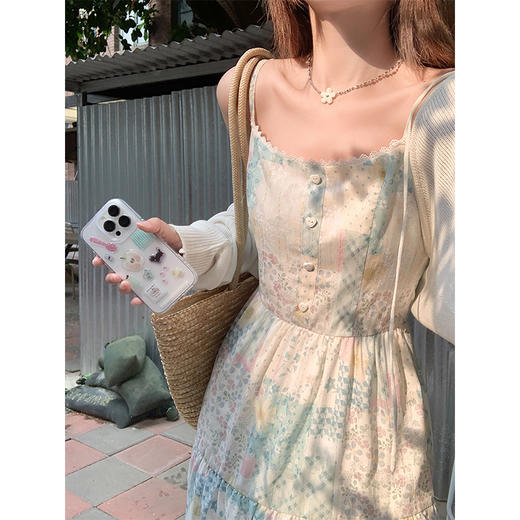 【折后再享2件88折】微信打折价！碎花无袖吊带裙 日常219.99/件 立减70 秒杀149.99/件！！ 商品图2