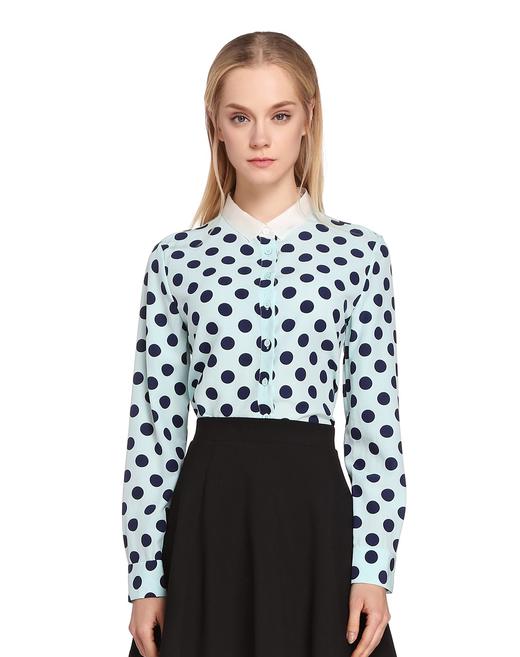 AAHF1012902  玛丝菲尔Marisfrolg 玛丝菲尔/Marisfrolg 波点印花休闲长袖衬衫 商品图1