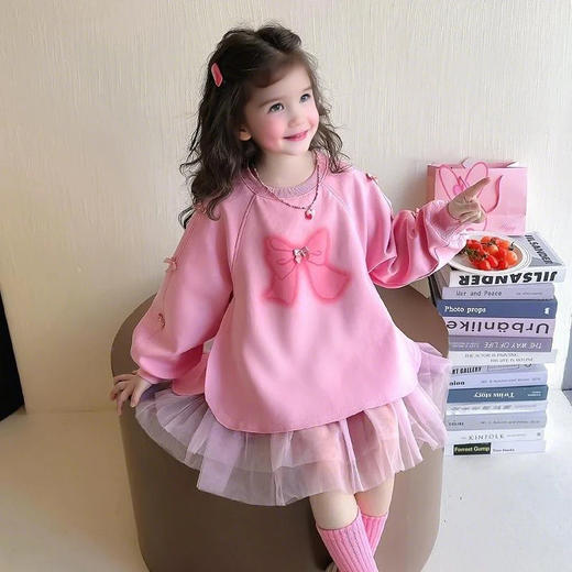 裁缝学苑TQ161女童连衣裙新款洋气时髦高级女孩宝宝儿童春装公主裙子 商品图1