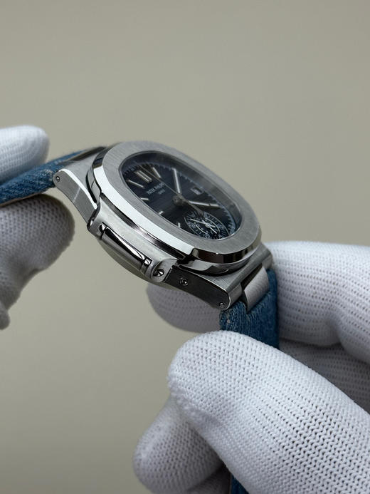 3K厂V3升级版薄薄薄！真功能，真小秒！百达翡丽鹦鹉螺5980多功能计时腕表【表壳】腕表尺寸40.5毫米，厚度为全网最薄仅13.5毫米，同正品一致的枕型表壳采用正面拉丝❕❕ 商品图13