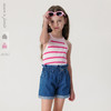 马克珍妮女童时尚条纹挂脖背心儿童吊带上衣2025年夏装新款550515 商品缩略图0