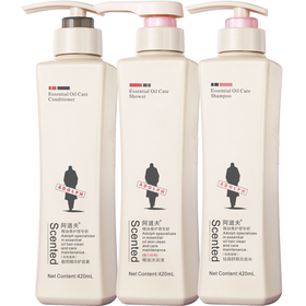 阿道夫 精油5感祛屑舒爽洗护套装 （洗发水420ml+护发素420ml+沐浴露420ml)