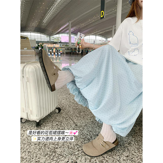 <曾小咸推荐>3.27现货秒杀 ！微信超特价！韩系波点花苞半身裙 日常149.99 立减70 秒杀79.99！！ 商品图3