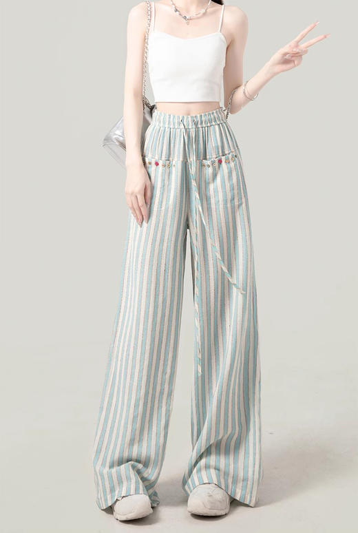 裁缝学苑AS486休闲阔腿裤纸样女装新款高腰宽松直筒阔腿裤子样板 商品图1