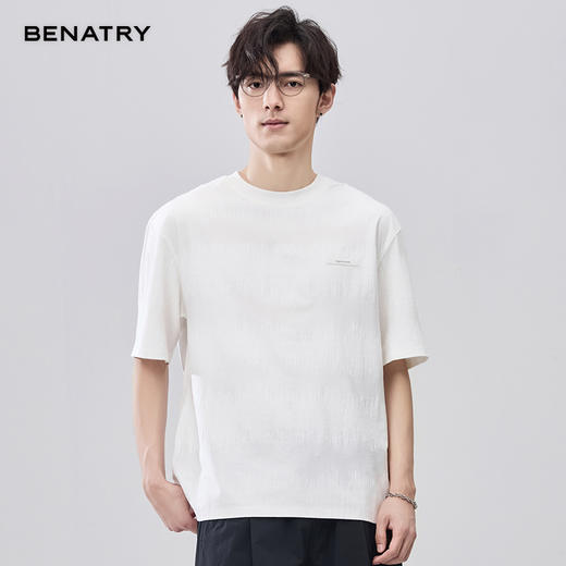 贝纳川夏季双面提花皮标短袖T恤 ECF214014 商品图11