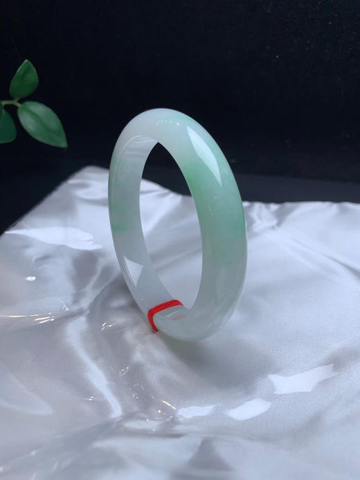 612788，56.5飘绿手镯，整条清新干净，飘清新绿，秀气清爽 商品图3