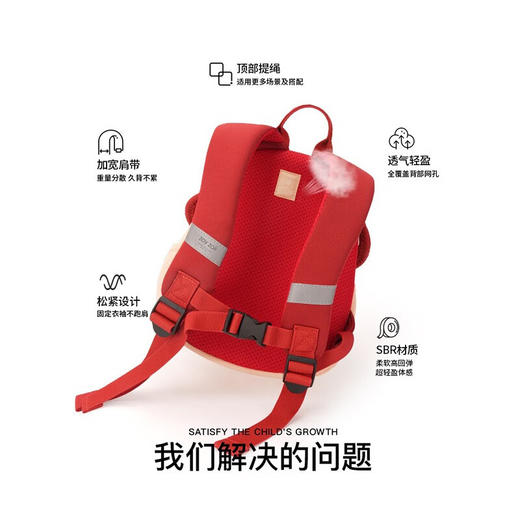 zoyzoii  B50-儿童书包（蘑菇包）幼儿园书包男女孩儿童小学生宝宝双肩可爱外出背包 商品图5