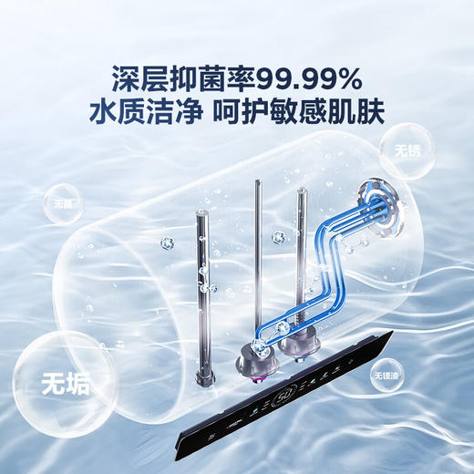 海尔（Haier）【60JC7】60升电热水器 3.3KW变频 水质可视 镁棒免更换 一级能效 水量可视 ES6002H-JC7U1* 商品图6