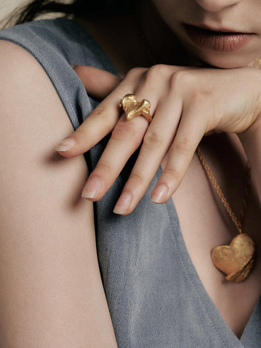 LS｜La curación Ring 爱心戒指 [ 金 / 银 ] 【Celestial】 商品图5