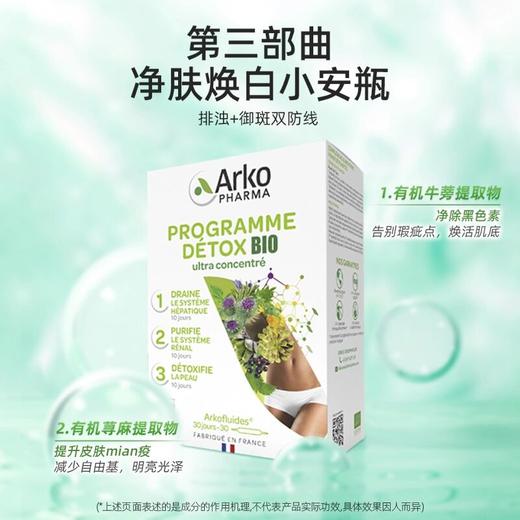 【romi专属】Arkopharma艾蔻法排浊三部曲30支/盒排浊净肤口服液安瓶 DT 商品图4