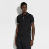 【一】ZEGNA 杰尼亚 男士字母徽标刺绣弹力棉质短袖polo衫 黑色 E7358A5 B746 K09 商品缩略图1