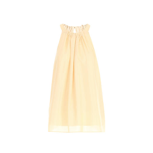 VIMAGE纬漫纪夏季新款文艺度假风挂脖系带直筒上衣V2113723 商品图5