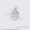 【限时8.8折】【线上铂金馆】PT950 【国际铂金协会】铂金镂空简约轻奢温柔如水水滴花丝吊坠(ACPTDZ00010)预售产品下单后不退款不退货不换货不补差价) 商品缩略图4