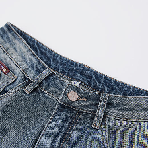 【新品上新】HX 春秋季水洗萝卜牛仔长裤刺绣点缀Z201510016101 商品图4