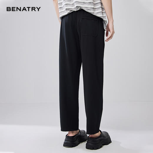 贝纳川提花针织直筒休闲裤ECF232001 商品图7