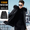 K94771799981450 凯撒KAISER冬季连帽中长款皮衣男派克服男 商品缩略图2