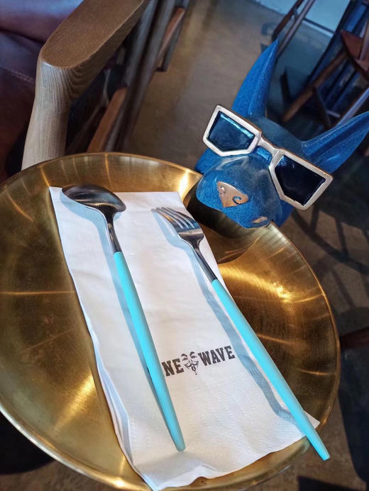 外贸原单蒂芙尼Tiffany进口不锈钢5件套高档餐具刀叉西餐礼盒蒂芙尼的设计，已经把爱表现的极致!! 商品图3