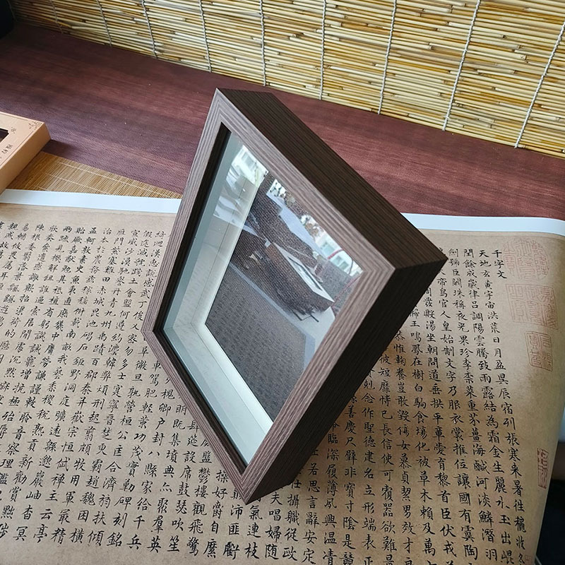 8寸小相框 冰箱贴展示收藏磁吸相框 黑白两用底色 优质铁板牢固吸附 亚克力罩