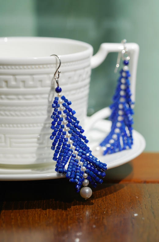 青金&珍珠｜凤凰羽毛（订制3天发货） 商品图6