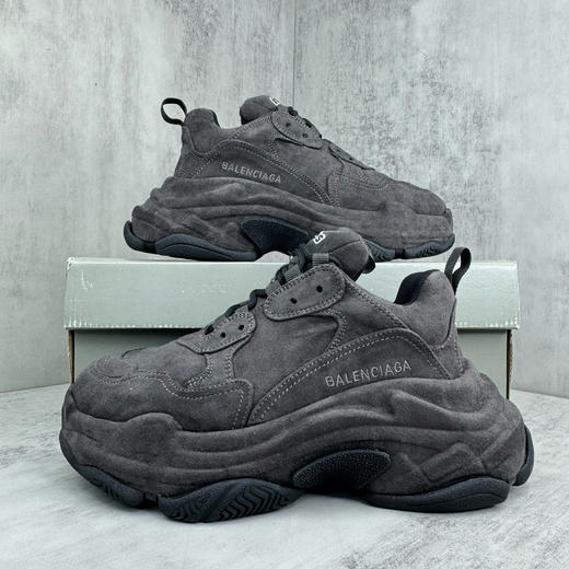 夏季特惠💰620 Triple S 巴黎世家复古老爹鞋 牛仔布 原纸板楦头开发 商品图8