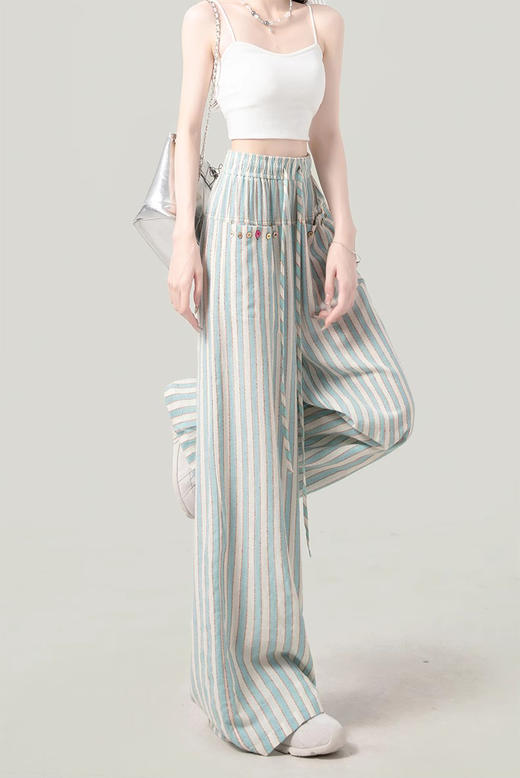 裁缝学苑AS486休闲阔腿裤纸样女装新款高腰宽松直筒阔腿裤子样板 商品图3