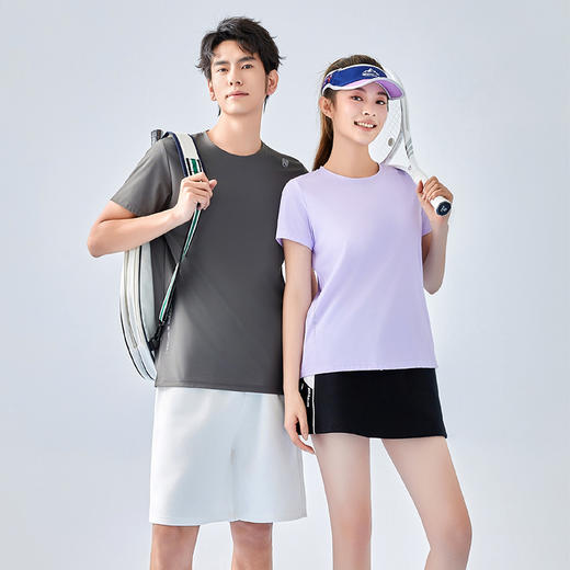 【速干+防晒】男女款夏季冰丝速干短袖 UPF50+ 吸湿速干透气 久穿不变形 通勤运动都舒适 商品图3