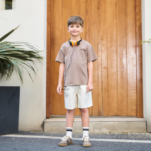 [凉感透气]马克珍妮男童网球游戏运动短袖T恤上衣夏装新款550671 商品图1