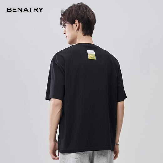 贝纳川夏季圆领立体绣花短袖T恤ECF214010 商品图4