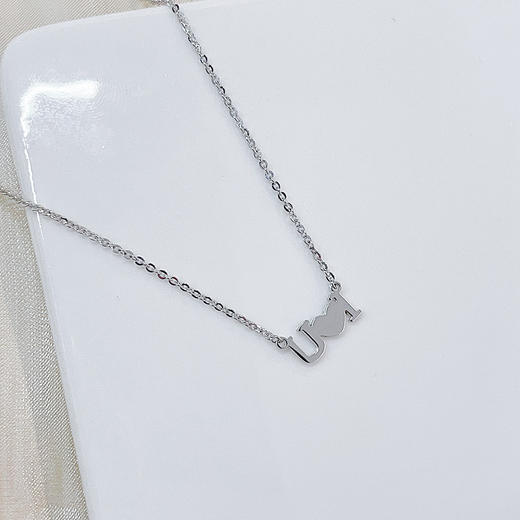 【限时8.8折】【线上铂金馆】PT950 #520快乐 #怦然心动 铂金实心调节真情告白I LOVE U情书套链(PTTL00069)预售产品下单后不退款不退货不换货不补差价) 商品图2