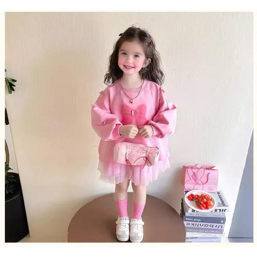 裁缝学苑TQ161女童连衣裙新款洋气时髦高级女孩宝宝儿童春装公主裙子 商品图8