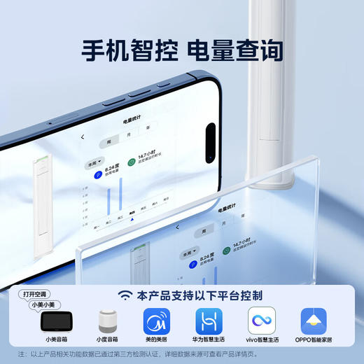 美的空调 3匹 酷省电Pro 家电国家补贴 新一级能效 省电变频冷暖 空调柜机立式 KFR-72LW/N8KS1-1P 商品图7