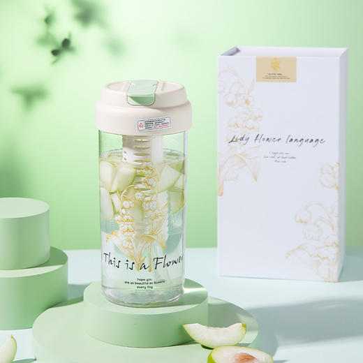 【透心凉爽，夏日佳选】情人节礼物 送女友高级感水杯 夏季实用果茶杯 高颜值伴手礼 生日闺蜜-QQ 商品图7