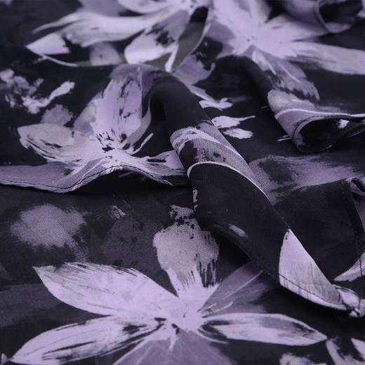 QF253斯尔丽2025夏季新款烂漫印花宽松时尚上衣手工盘花领花亦可腰带 商品图8