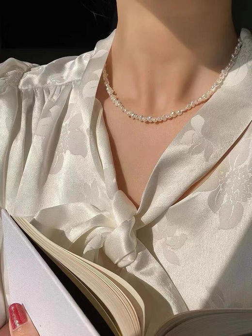 💥出口剩的料子【碎银巴洛克项链~】❗️稀有强光碎银子巴洛克珍珠｜ 商品图10