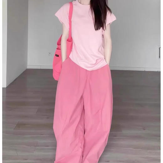 裁缝学苑AS474运动连肩无袖T恤纸样女装设计感阔腿长裤套装打版裁剪样板 商品图5