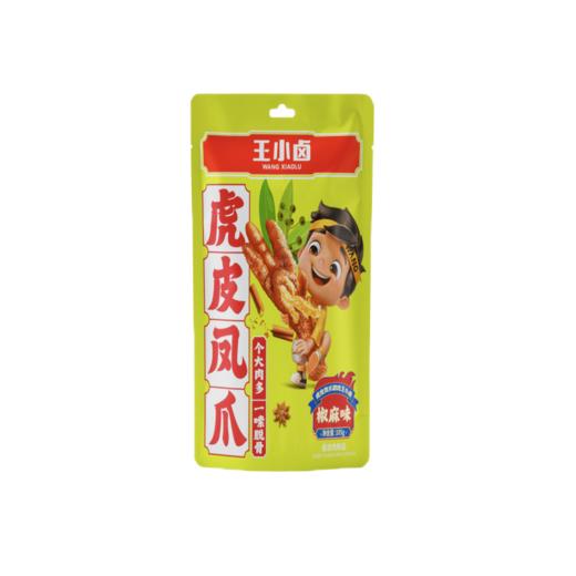 王小卤虎皮凤爪混合味 105g*5袋（卤香+火锅+香辣+微辣+椒麻）鸡爪 商品图1