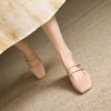 手工女鞋2025夏季新款法式玛丽珍气质小方头粗跟浅口鞋5.5CM 商品缩略图0