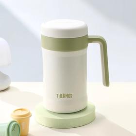 膳魔师新品保温杯不锈钢商务办公茶杯大容量简约把手杯TCNE-500S