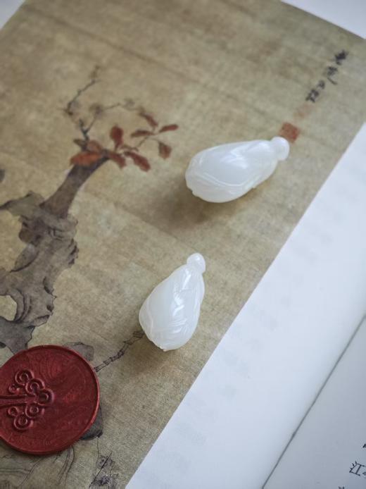 素亭·和田玉白玉兰挂坠【嘉石629】 商品图0