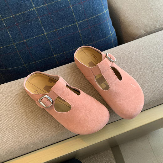 2025新款勃肯拖鞋！复古T字扣包头半拖加肥加宽大码女鞋！ 商品图5