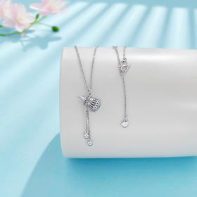 【线上铂金馆】PT950 #葫芦 #招财纳福 铂金空心调节福禄双至小金珠流苏金丝葫芦套链(PTTL00062)预售产品下单后不退款不退货不换货不补差价)