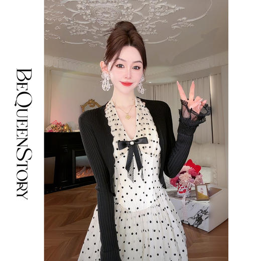 余潇潇【第六感女神】手工缝盘桑蚕丝天丝羊毛纱线针织衫 商品图3