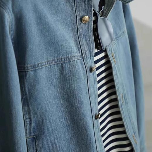 裁缝学苑AQ454港风复古牛仔外套纸样女装宽松显瘦短款夹克上衣样板 商品图5