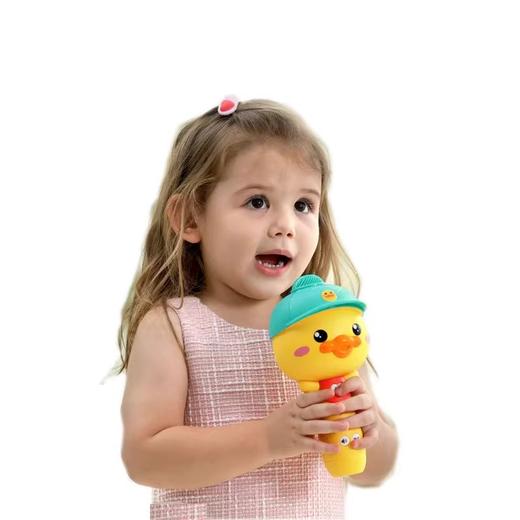 雅诺多功能话筒牙麦克风多功能话筒K歌USB充电过家家玩具 商品图3