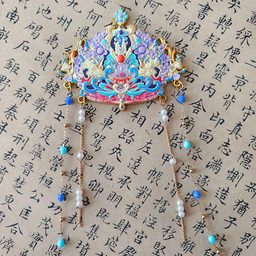 【凤冠霞帔全身版】金属冰箱贴国潮原创古风立体浮雕工艺设计 商品图3