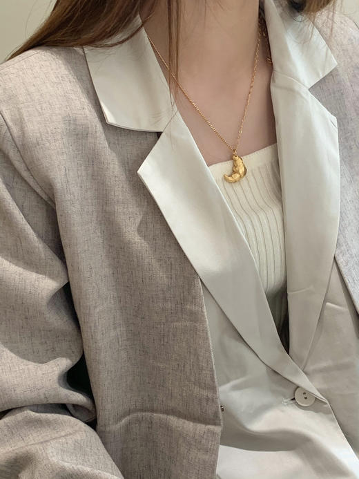 LS｜El Cuerno Necklace 可颂项链 [ 金 ]【Unbounded Divinity】 商品图4