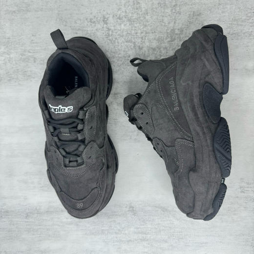 夏季特惠💰620 Triple S 巴黎世家复古老爹鞋 牛仔布 原纸板楦头开发 商品图2