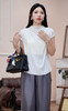 白XL1臣禾	【涟漪真丝T】不对称领短袖T恤	JZ252050138 商品缩略图0