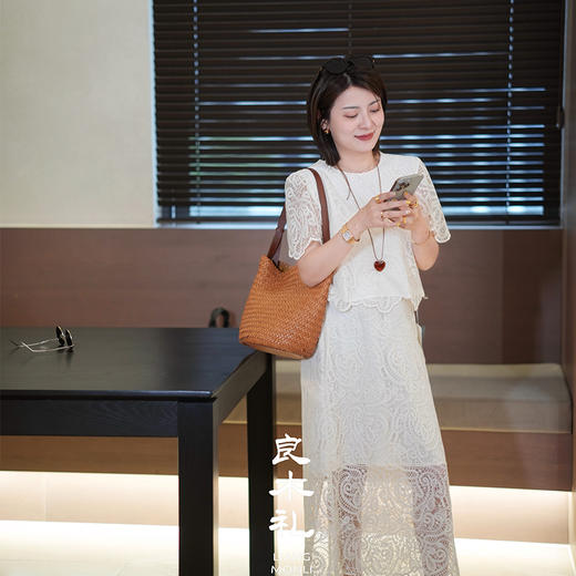 【现货】良木礼夏季蕾丝套装（550201-02） 商品图1